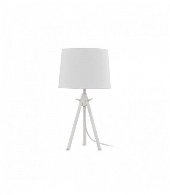 Weiße YORK 1-Licht Tischlampe