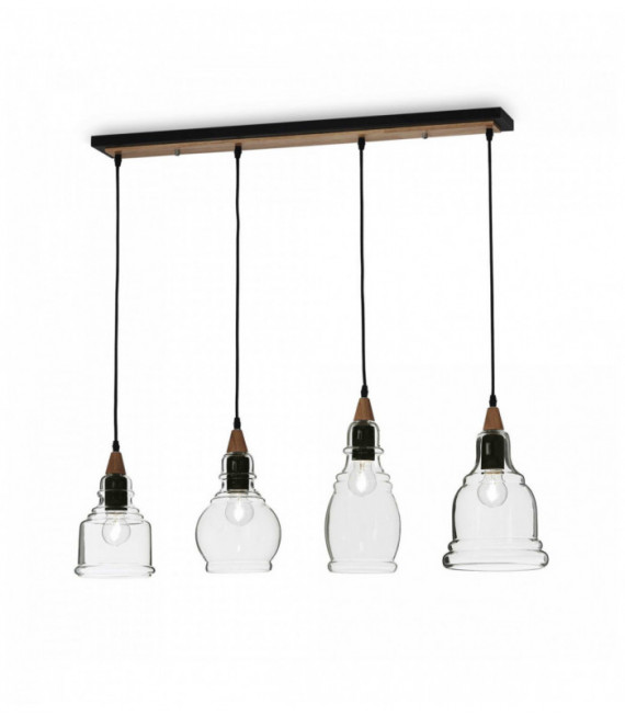 GRETEL Black Suspension 4 bulbs