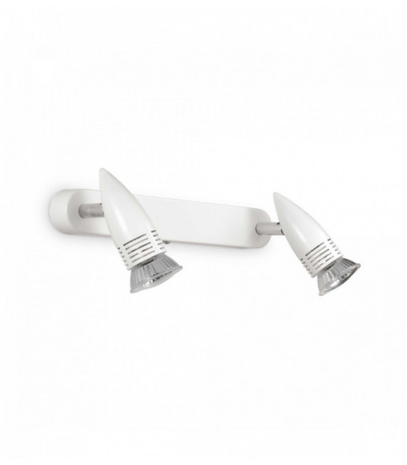 White wall light ALFA 2 bulbs