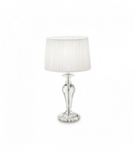 Lampe de table Blanche KATE 1 ampoule en verre