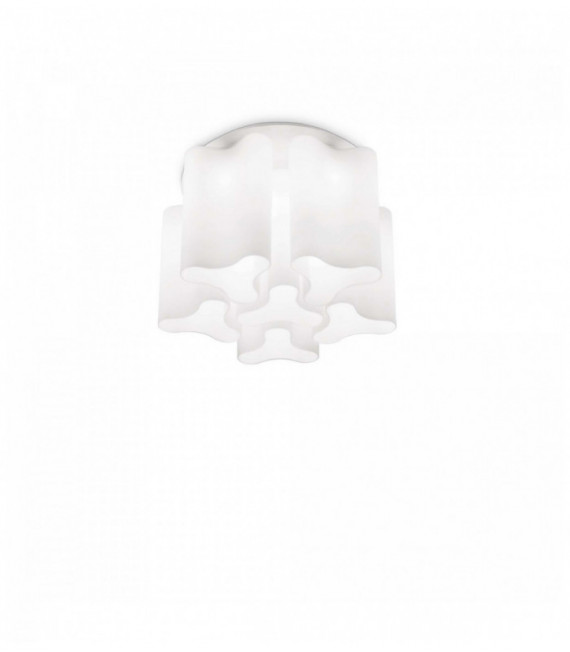 Plafonnier Blanc COMPO 6 ampoules