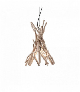 Lámpara colgante de madera DRIFTWOOD 1 bombilla