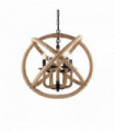 Cord pendant lamp CORDA 6 bulbs