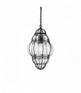 Ciondolo nero ANFORA 1 lampadina