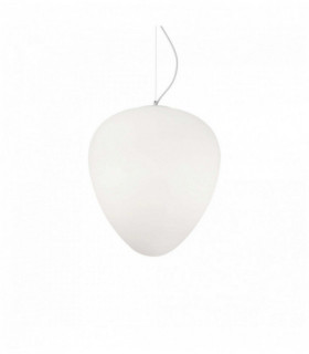 Weiße PALLADIO Pendelleuchte 1 Glühlampe Durchmesser 70 cm