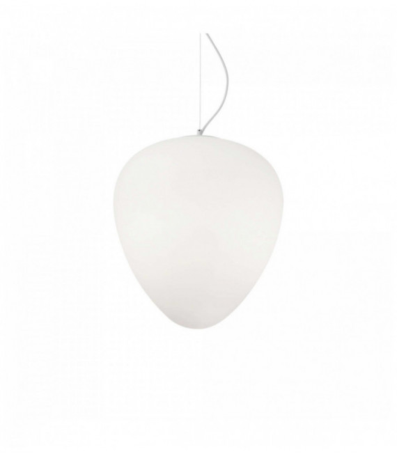 Weiße PALLADIO Pendelleuchte 1 Glühlampe Durchmesser 70 cm