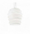 Suspension Blanche KARMA 1 ampoule Diamètre 30 Cm