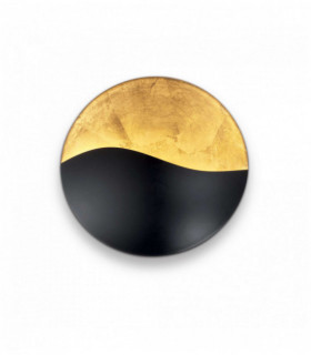 Black wall light SUNRISE 4 bulbs