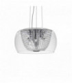 Suspension Chromée en cristal AUDIL-61 6 ampoules