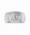 Applique murale Chromée en cristal AUDIL-61 4 ampoules