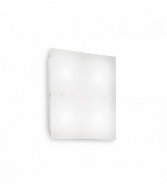 Weiße FLAT Deckenleuchte 4 Lampen Durchmesser 72 cm