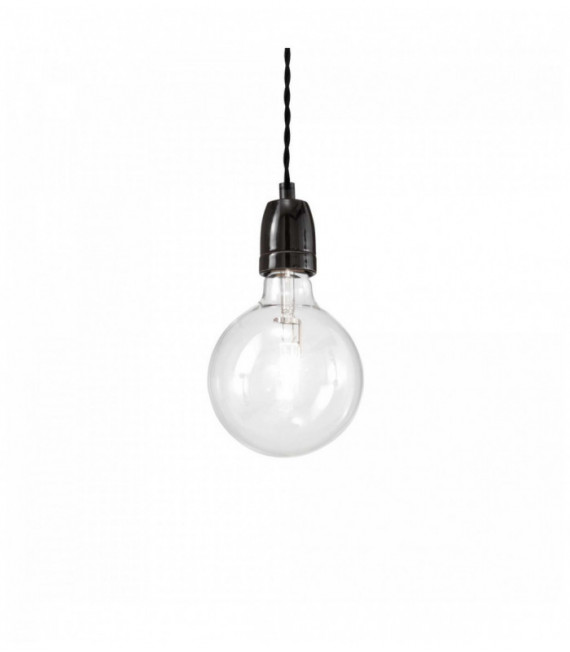 Lampada a sospensione nera KLAUS 1 lampadina