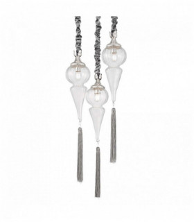 HAMMAM Silver Suspension 3 Glühbirnen
