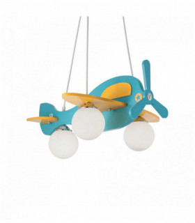 Lampada a sospensione PLANE multicolore 3 lampadine in metallo