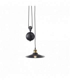Lampada a sospensione nera UP AND DOWN 1 lampadina