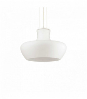 Suspension Blanche ALADINO 1 ampoule Diamètre 32 Cm