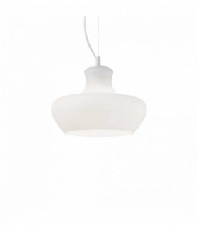 Suspension Blanche ALADINO 1 ampoule Diamètre 30 Cm