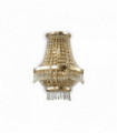 Applique murale Dorée en cristal CAESAR 3 ampoules