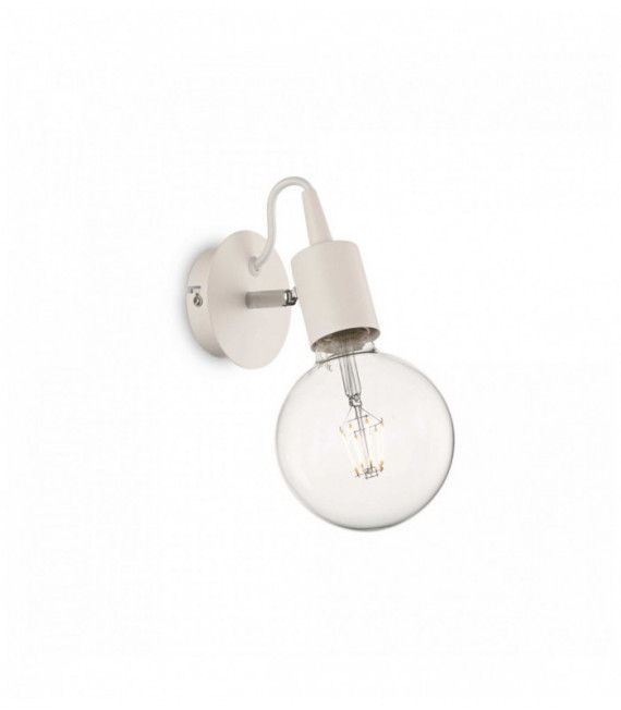 Applique a 1 luce EDISON bianca