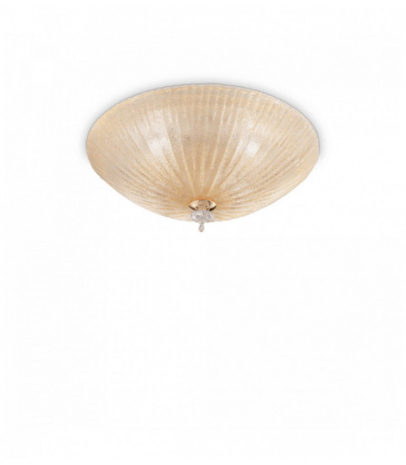 Amber SHELL ceiling light 3 bulbs