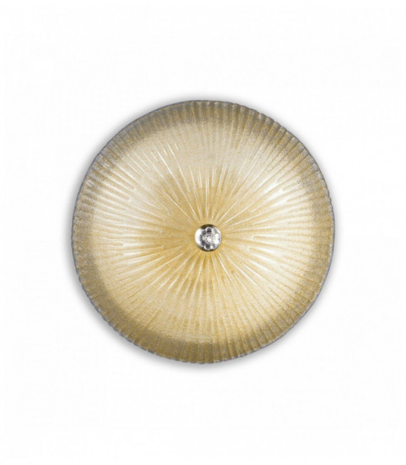 Amber SHELL ceiling light 6 bulbs