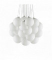 White pendant light MAPA BIANCO 22 bulbs