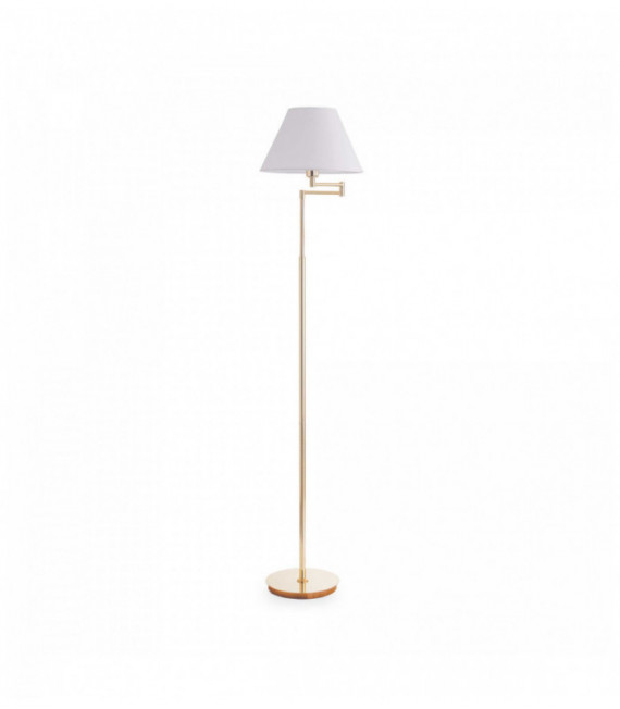 Stehlampe Antik Messing BEVERLY 1 Glühbirne