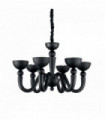 BON BON black pendant light 6 bulbs