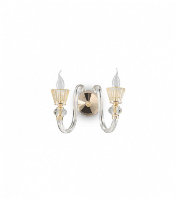 STRAUSS golden wall light 2 bulbs