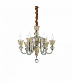 Lampadario STRAUSS dorato a 6 luci