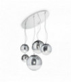 Suspension Chromée MAPA FADE 5 ampoules