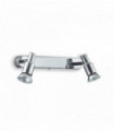 SLEM 2-light chrome wall light