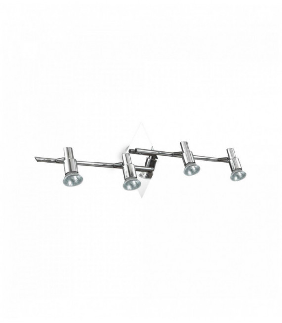 Chrome SLEM ceiling light 4 bulbs