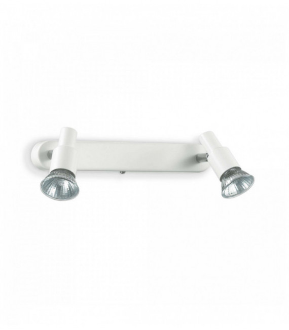 White SLEM 2-light wall light