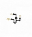 PLUMBER black wall light 3 bulbs