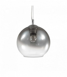 DISCOVERY FADE Chrome Pendant 1 Glühbirne aus Metall