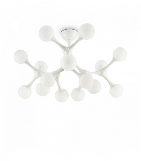 White NODINO ceiling light 15 bulbs