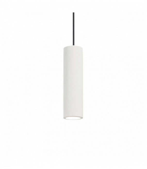 Suspension Blanche OAK 1 ampoule Largeur 42 Cm