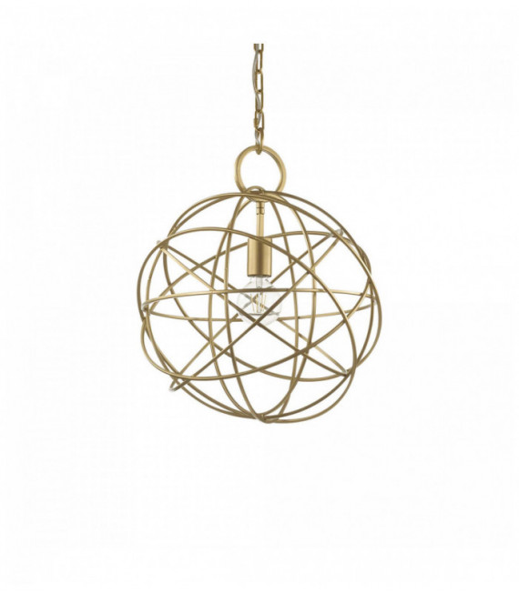 Suspension Dorée KONSE 1 ampoule