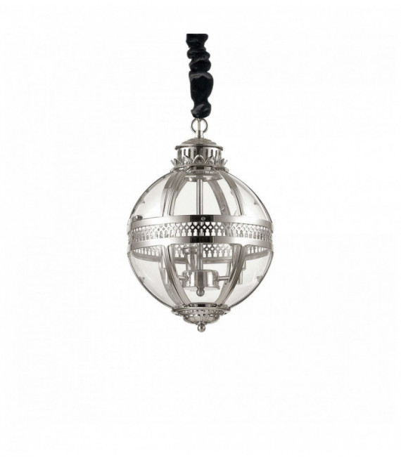 WORLD chrome pendant lamp 3 bulbs