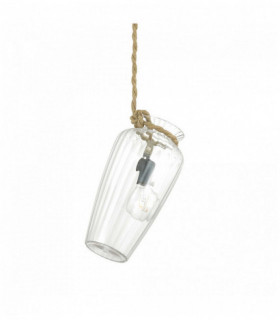 Suspension design Transparente POTTY 1 ampoule