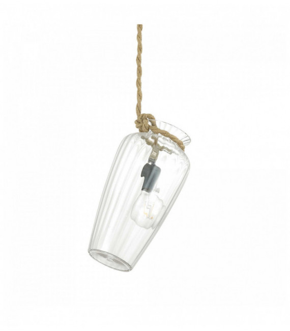 Design Pendelleuchte Transparente POTTY 1 Glühbirne