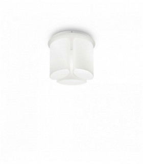 White ceiling lamp ALMOND 3 bulbs