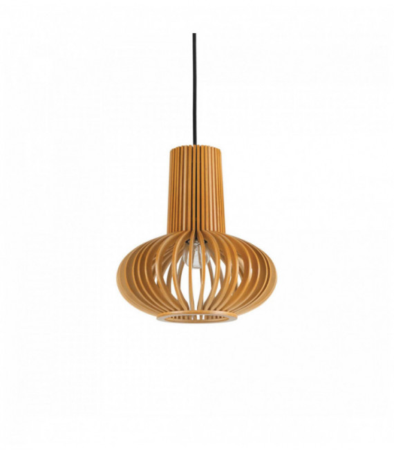 Lampada a sospensione in legno di AGRUMI 1 lampadina in legno