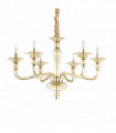 Amber pendant light DANIELI 6 bulbs