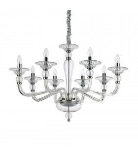 Suspension Transparente DANIELI 8 ampoules