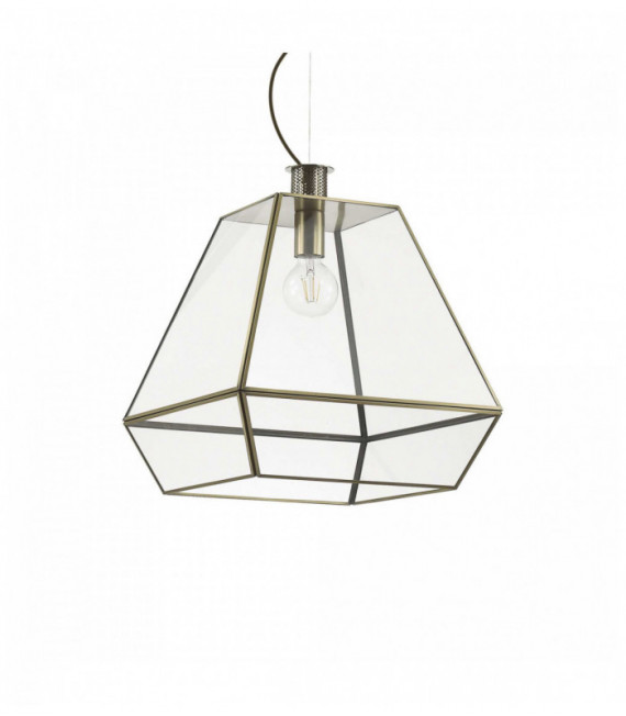 ORANGERIE Brown pendant light 1 bulb in metal