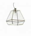 ORANGERIE Brown pendant light 1 bulb in metal