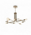 Pendant light antique brass TRIUMPH 8 bulbs