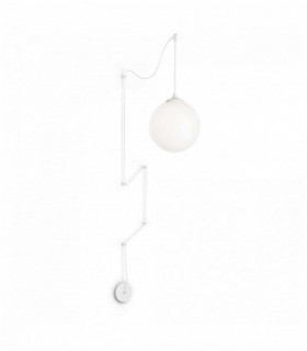 Lampada a sospensione bianca BOA 1 lampadina